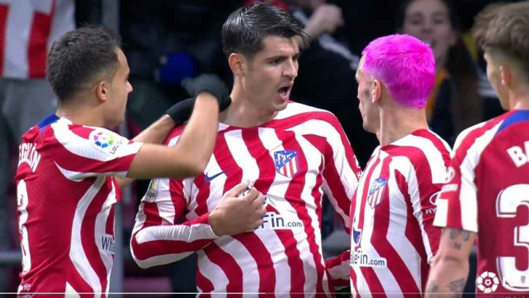 Alvaro Morata, Atletico Madrid Atletico Bikin Stres Real Madrid, 2 Poin di Bawah Sang Juara Bertahan