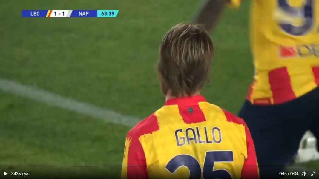 Antonino Gallo, Lecce Napoli Semakin Dekat Dengan Scudetto Usai Menang di Lecce