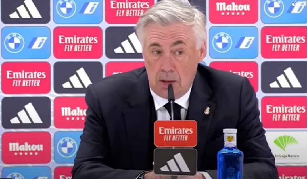 Carlo Ancelotti Sedang Konferensi Pers Paska Real Madrid Menang Lawan Valladolid Tanda-tanda Carlo Ancelotti Tolak Latih Timnas Brasil
