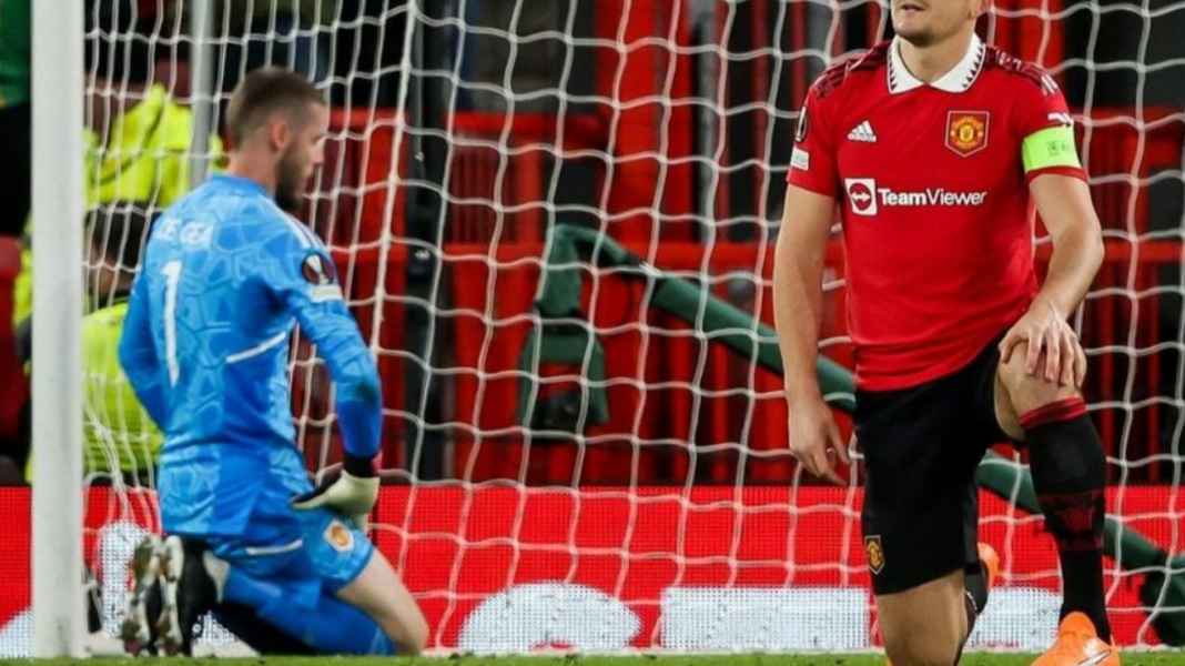 David De Gea di laga Manchester United vs Sevilla di Liga Europa