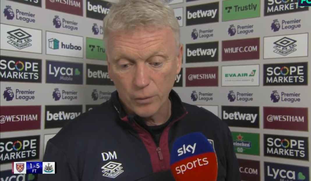 David Moyes bicarakan kekalahan West Ham David Moyes Yakin Masih Didukung Klub Meski West Ham Dibantai Lima Gol