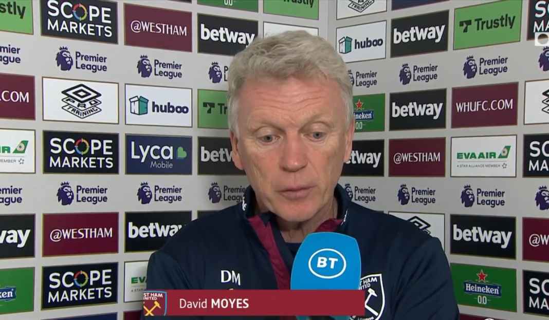 David Moyes kecewa klaim penalti West Ham ditolak David Moyes Merasa Dirugikan VAR, Yakin West Ham United Layak Dapat Hadiah Penalti