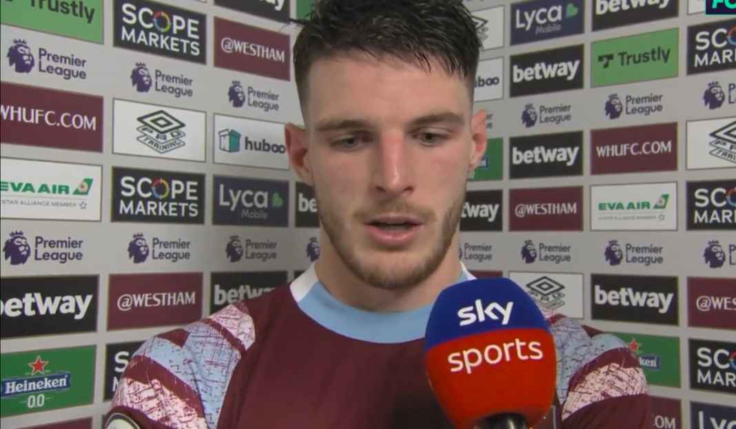 Declan Rice bicara tentang kekalahan West Ham Declan Rice Ratapi Buruknya Pertahanan West Ham Usai Dibantai Newcastle Lima gol