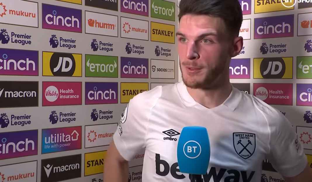 Declan Rice sesalkan kekalahan West Ham Declan Rice Akui Performa West Ham Tak Cukup Bagus Melawan Crystal Palace