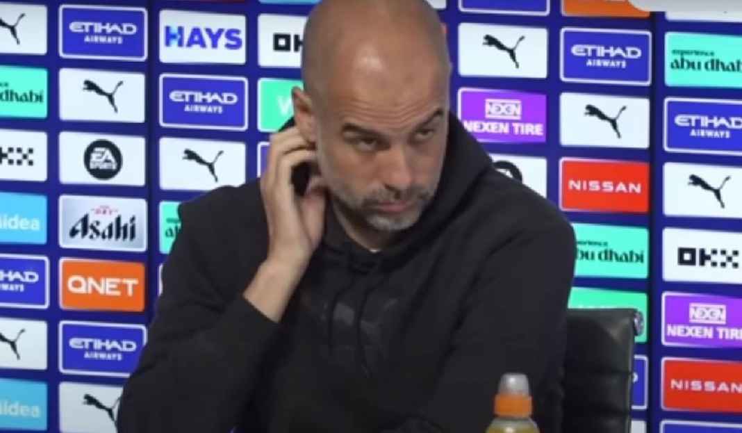 Ekspresi Cemberut Pep Guardiola di Konferensi Pers Manchester City Kontra Liverpool Arsenal Nyaman di Puncak Klasemen Liga Inggris, Pep Guardiola Kibarkan Bendera Putih!