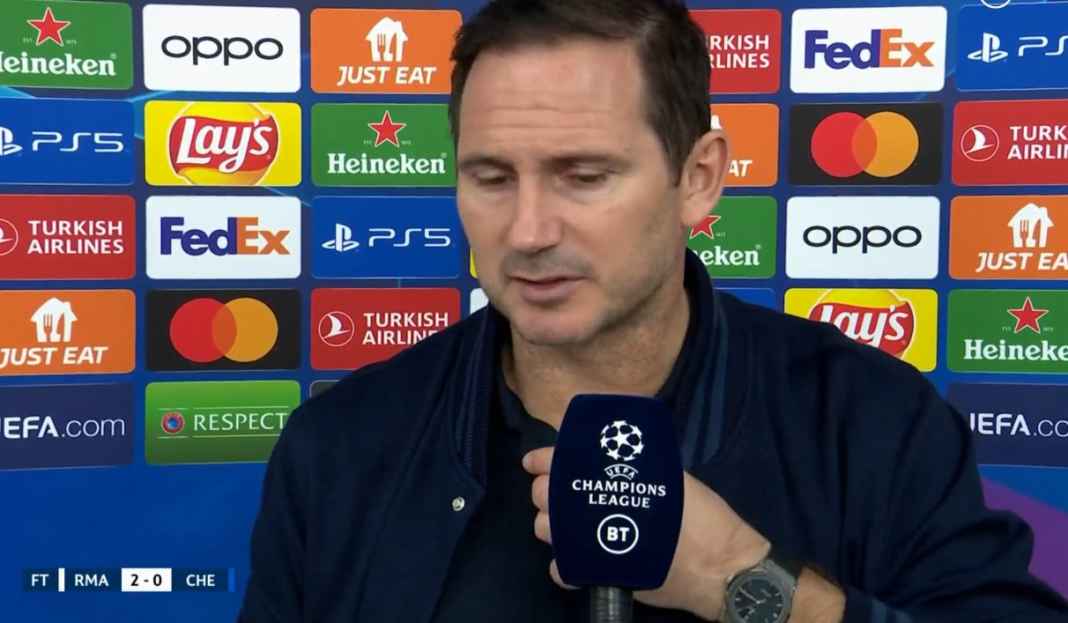 Frank Lampard wawancara usai pertandingan Frank Lampard Peringatkan Real Madrid, Pertandingan Masih Belum Berakhir!