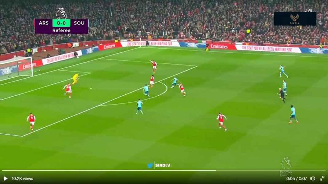 Gol 27 detik Carlos Alcaraz Baru 27 Detik Arsenal Sudah Tertinggal 0-1! Manchester City Meloncat Gembira