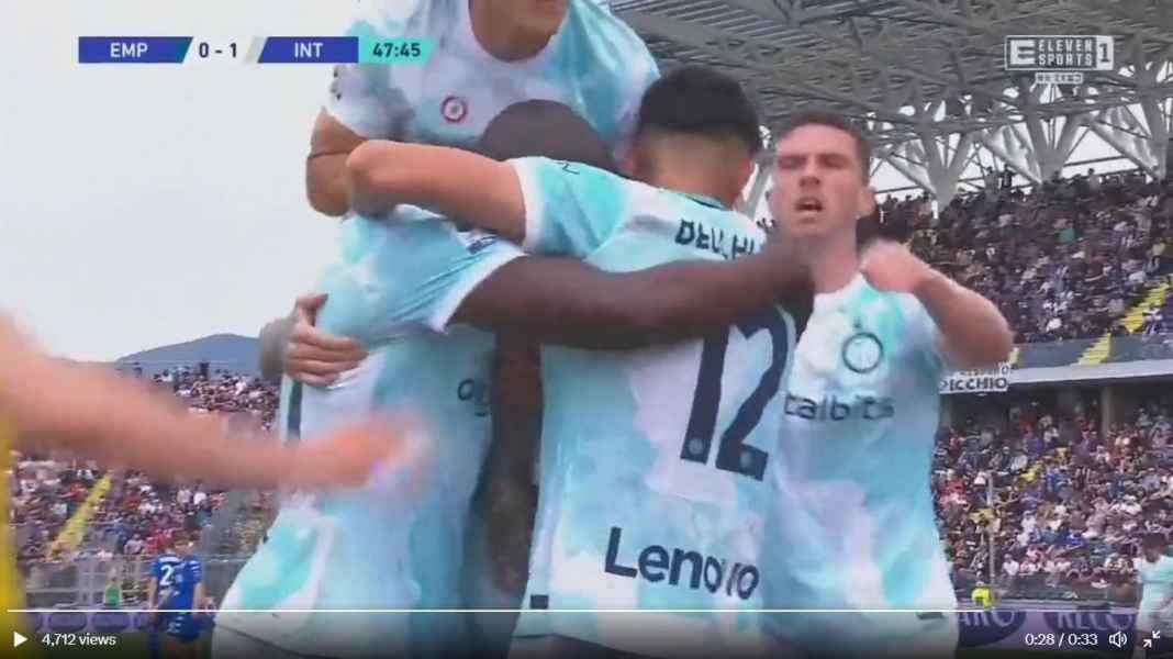 Gol Romelu Lukaku against Empoli Inter Kirim Ancaman Serius ke Juventus Jelang Laga Leg Kedua Semifinal Coppa Italia