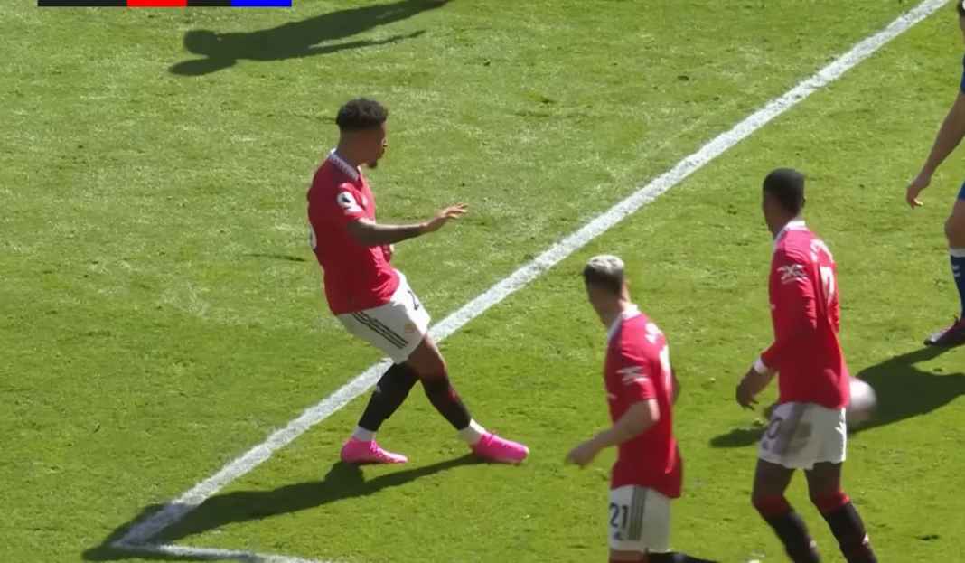 Jadon Sancho saat menyediakan assist bagi Scott McTominay Prediksi Manchester United vs Sevilla, Balas Kekalahan Final Liga Europa 2021, The Red Devils!