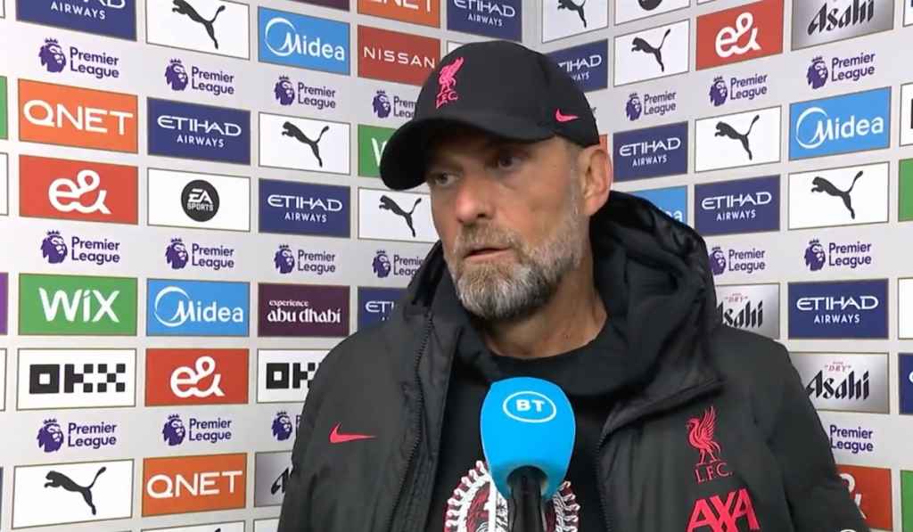 Jurgen Klopp Tidak Melihat Hal Positif Liverpool Usai Kekalahan dari Manchester City