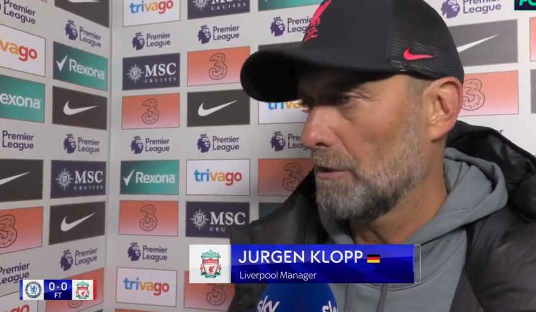 Jurgen Klopp tentang hasil imbang Liverpool vs Chelsea Diimbangi Chelsea, Jurgen Klopp Mulai Khawatirkan Pekerjaannya di Liverpool