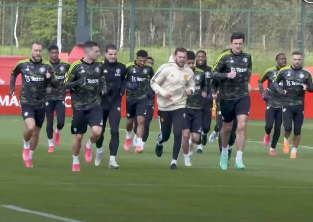 Latihan Manchester United Jelang Leg Kedua vs Sevilla