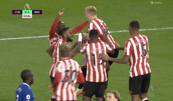 Pemain Brentford rayakan gol ke gawang Chelsea Prediksi Brentford vs Nottingham Forest, The Bees Pede, Tim Tamu Kalah Tandang Enam Laga Beruntun