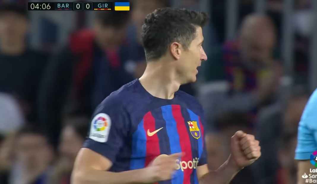 Robert Lewandowski di laga kontra Girona Prediksi Getafe vs Barcelona, Percepat Kunci Kemenangan Gelar La Liga, Blaugrana!