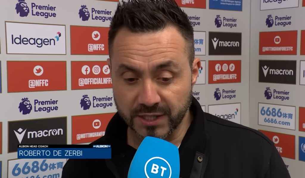 Roberto de Zerbi Akui Brighton Pantas Kalah Karena Kehilangan Terlalu Banyak Energi