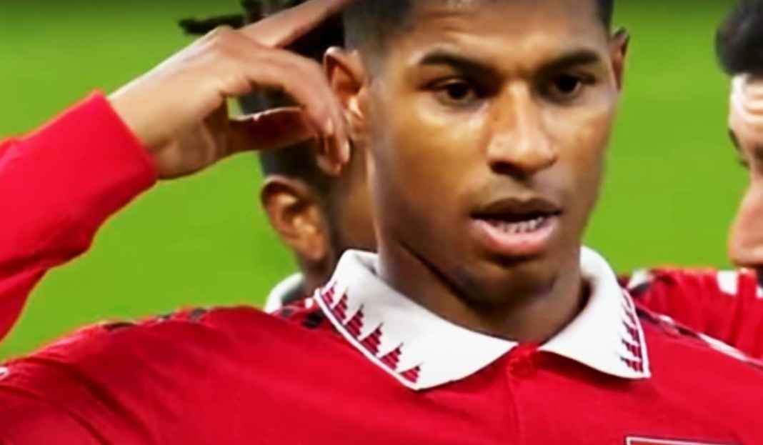 Selebrasi Gol Marcus Rashford di Manchester United Apes! Manchester United Tanpa Diperkuat Marcus Rashford di Beberapa Laga