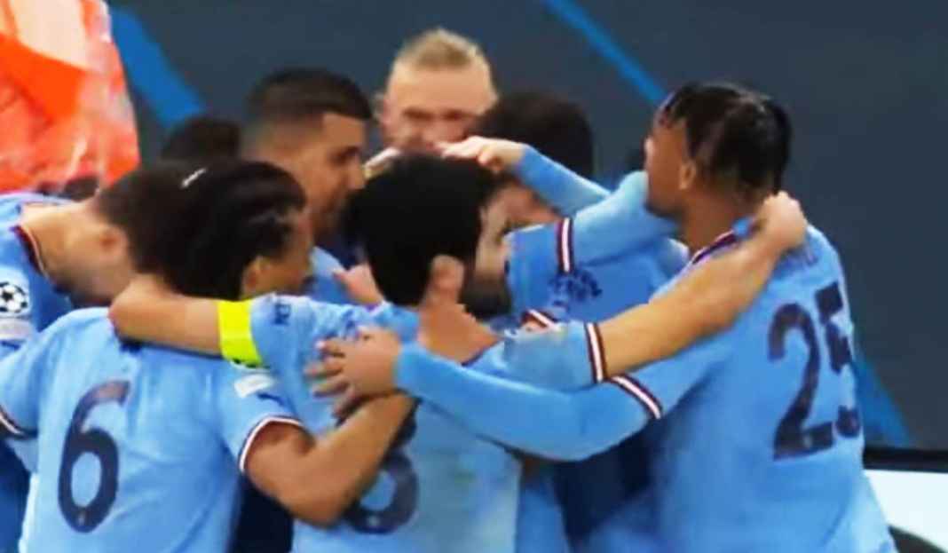 Selebrasi Pemain Manchester City Usai Erling Haaland Bikin Gol Sukses Gilas Bayern Munchen, Manchester City Dijagokan Juarai Liga Champions!