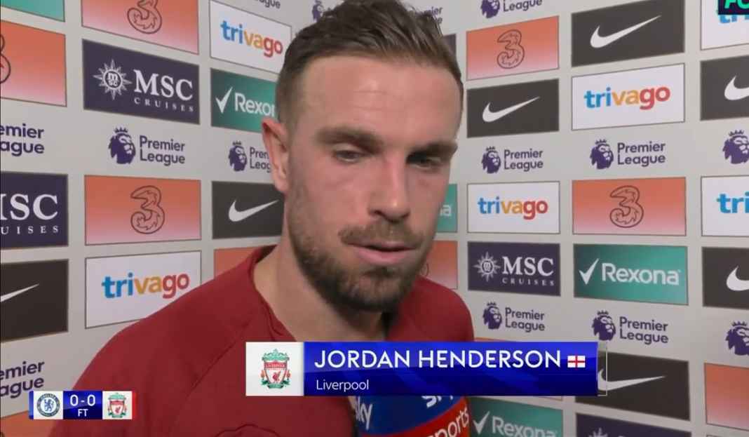 Wawancara Jordan Henderson usai laga Liverpool Jordan Henderson Klaim Liverpool Sudah Menunjukkan Reaksi Usai Hasil Diimbangi Chelsea
