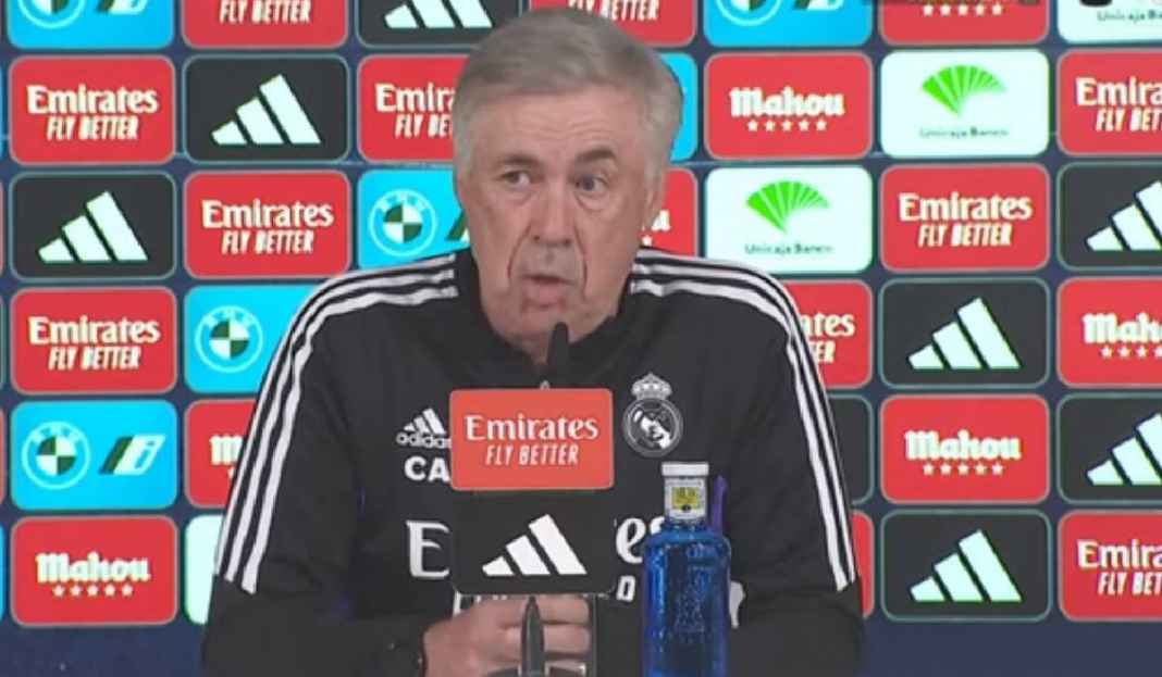 Carlo Ancelotti Konferensi Pers Jelang Real Madrid Lawan Sevilla Carlo Ancelotti Beri Petunjuk Masa Depan Dou Pemain Real Madrid