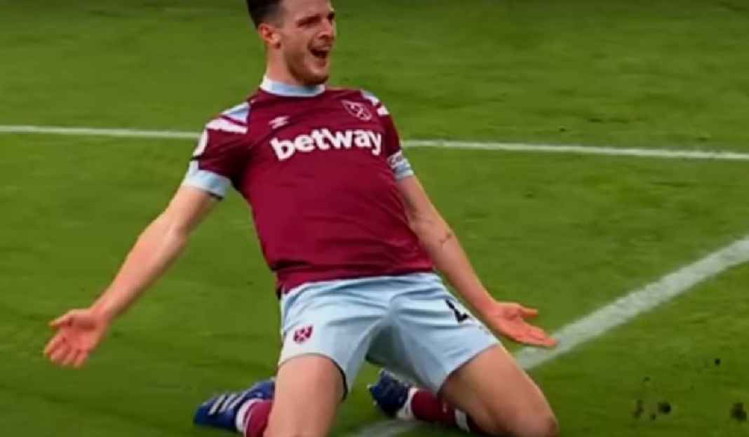 Declan Rice Usai Cetak Gol untuk West Ham Penampilan West Ham United Buat Declan Rice Jantungan!