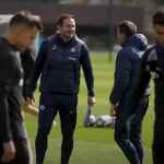 Frank Lampard dalam sebuah sesi latihan bersama skuad Chelsea