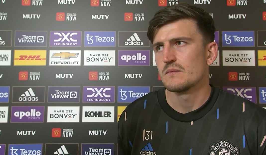 Harry Maguire bicara di konferensi pers Harry Maguire Yakin Penampilan Manchester United Sangat Positif Kontra Fulham