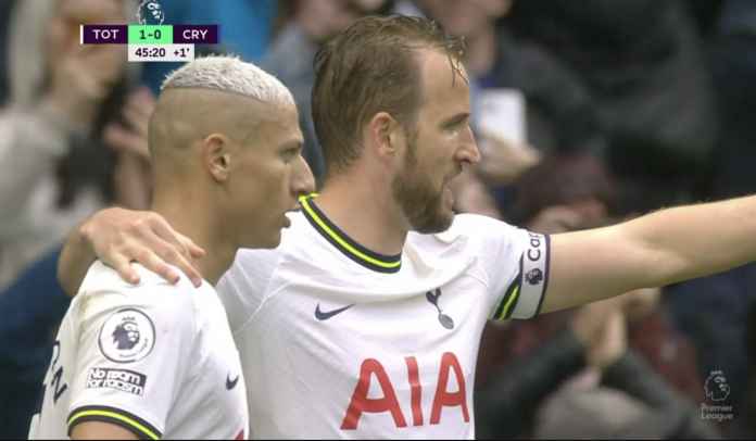 Harry kane rayakan gol bersama Richarlison Prediksi Aston Villa vs Tottenham Hotspur, Pertarungan Besar Dua Petarung Liga Europa