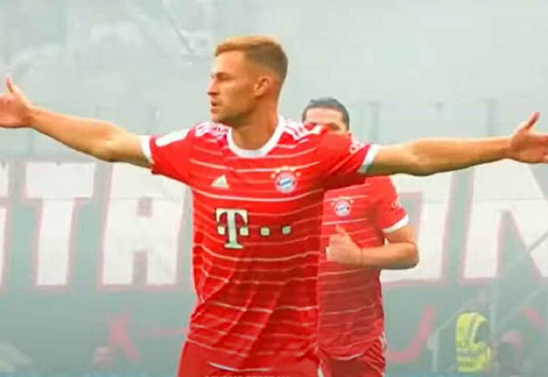 Joshua Kimmich Usai Mencetak Gol untuk Bayern Munchen Joshua Kimmich Usai Mencetak Gol untuk Bayern Munchen