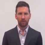 Lionel Messi dalam video permohonan maafnya kepada PSG yang disebarkan lewat akun Instagram-nya