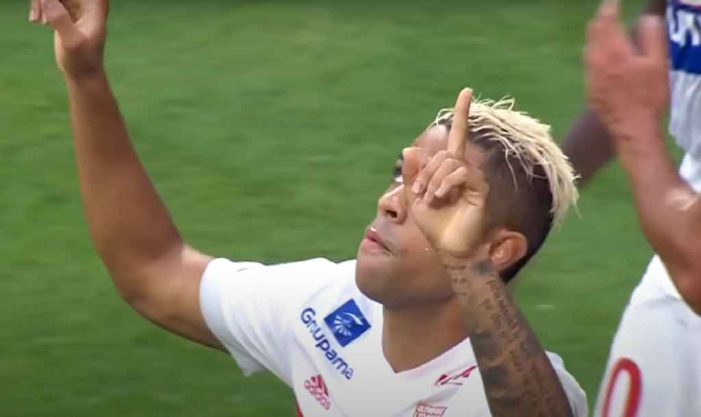 Mariano Diaz Usai Mencetak Gol untuk Lyon