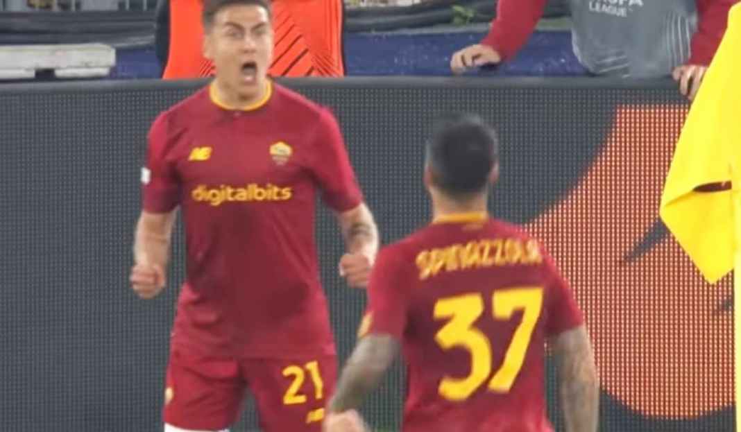 Paulo Dybala dan Spinazzola Selebrasi Gol di Laga AS Roma vs Feyenoord Jelang Akhir Musim Mulai Loyo, Paulo Dybala Pompa Semangat AS Roma!