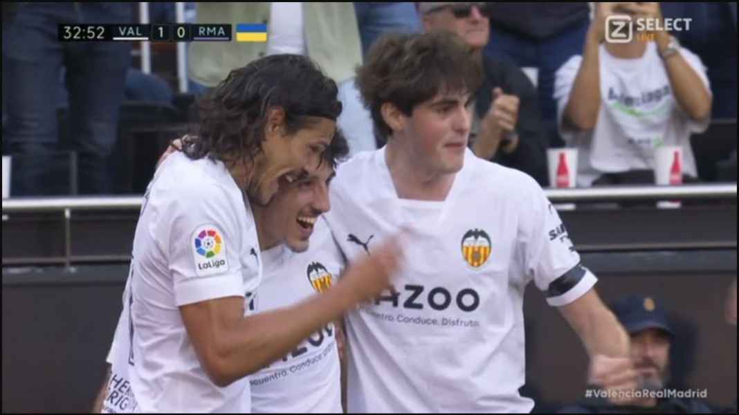 Perayaan gol Valencia kontra Real Madrid Giliran Harus Menang Malah Kalah, Fixed Real Madrid di Ranking Ketiga Liga Spanyol!!
