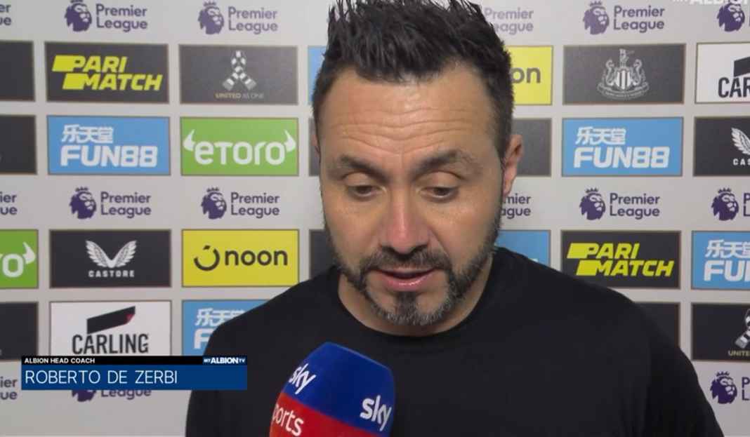 Roberto de Zerbi akui Brighton layak kalah Akui Pantas Kalah dari Newcastle, Roberto De Zerbi Minta Brighton Segera Bangkit
