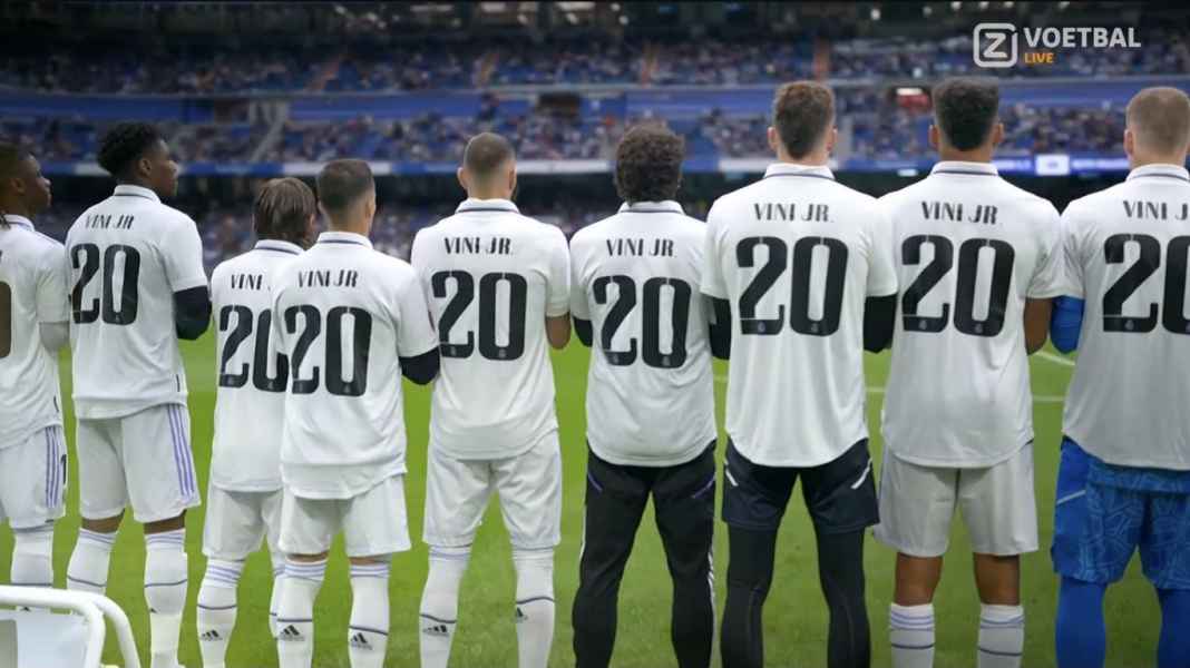 Solidaritas bagi Vincius Junior Santiago Bernabeu Tunjukkan Solidaritas Bagi Vinicius Junior