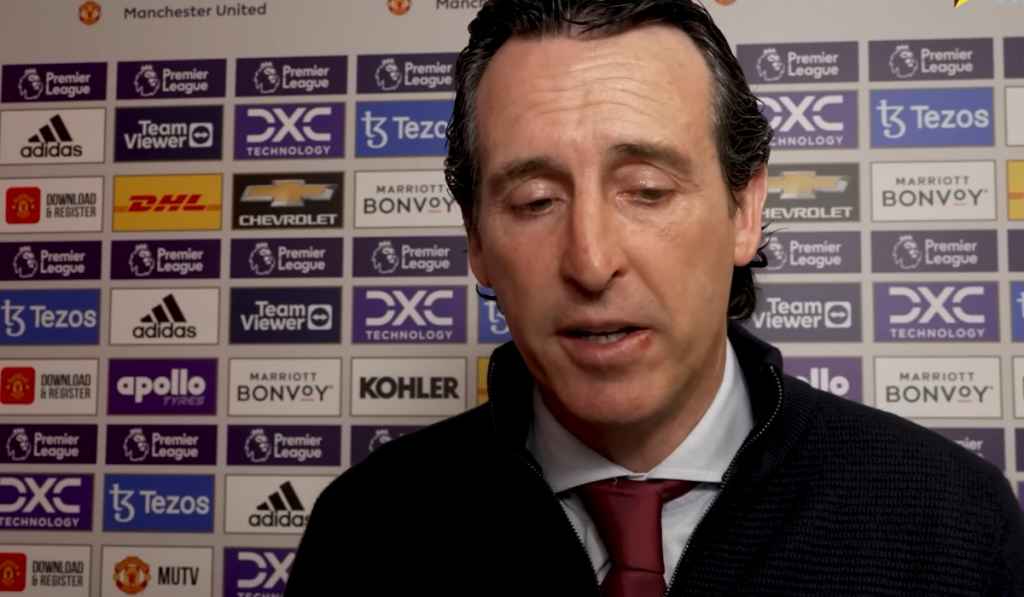 Unai Emery Kecewa Rekor 10 Laga Tanpa Kekalahan Aston Villa Berakhir di Old Trafford