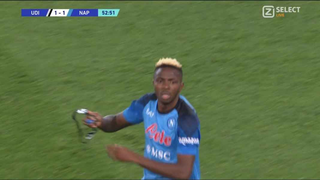 Victor Osimhen, Napoli Osimhen Cetak Gol Penyama Kedudukan, Satu Poin Cukup Bagi Napoli Rayakan Scudetto!!