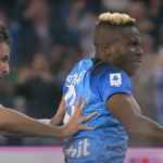 Victor Osimhen Usai Mencetak Gol ke Gawang Udinese