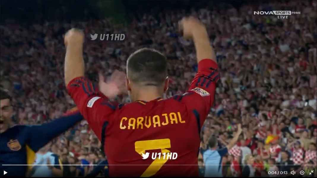 Dani Carvajal Dani Carvajal Pahlawan Spanyol, Kroasia Harus Menanti Lebih Lama Lagi Trofi Pertamanya