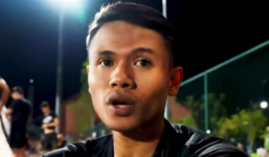 Dimas Drajad Saat Wawancara Usai Jalani Sesi Latihan dengan Timnas Indonesia Jelang Timnas Indonesia vs Palestina, Dimas Drajad Dapat Bisikan dari Shin Tae-yong