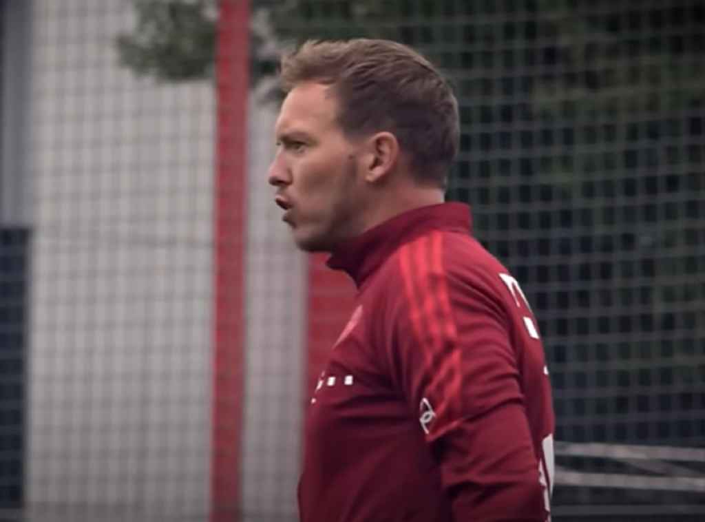 Julian Nagelsmann dalam sebuah sesi latihan Saat Masih di Bayern Munchen