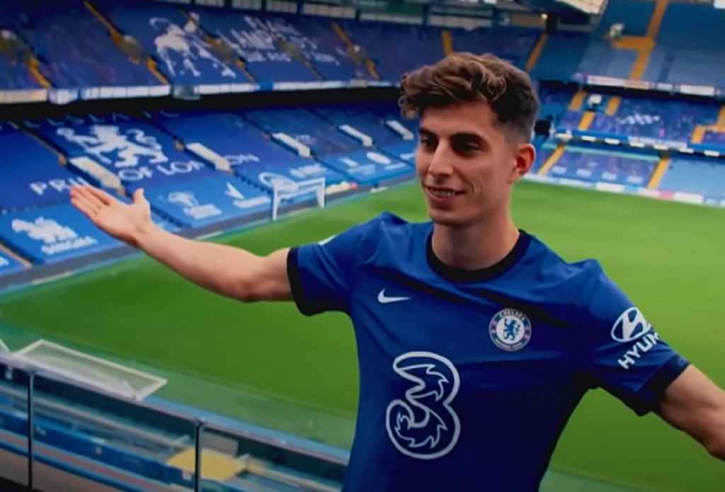 Kai Havertz Saat Baru Diperkenalkan Sebagai Pemain Chelsea