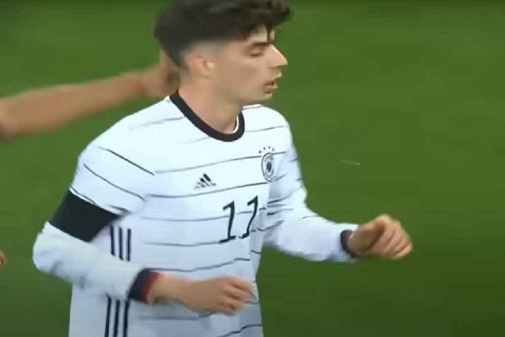 Kai Havertz usai Mencetak Gol untuk Timnas Jerman