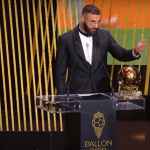 Karim Benzema Saat Terima Penghargaan Ballon d'Or