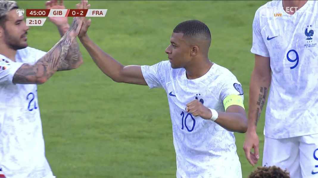 Kylian Mbappe Gol Penalti, Perancis Menang Tiga Gol Di Gibraltar ...