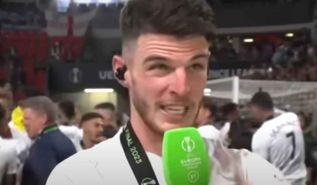 Wawancara Declan Rice Usai Laga Final Liga Konferensi Eropa Ditanya Soal Masa Depannya, Declan Rice Malah Bikin Penasaran!