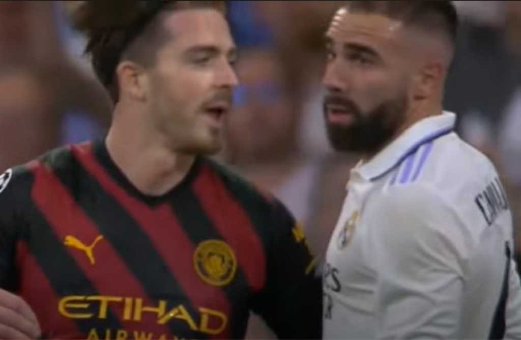 Dani Carvajal saat membela Real Madrid hadapi Man City di Liga Champions