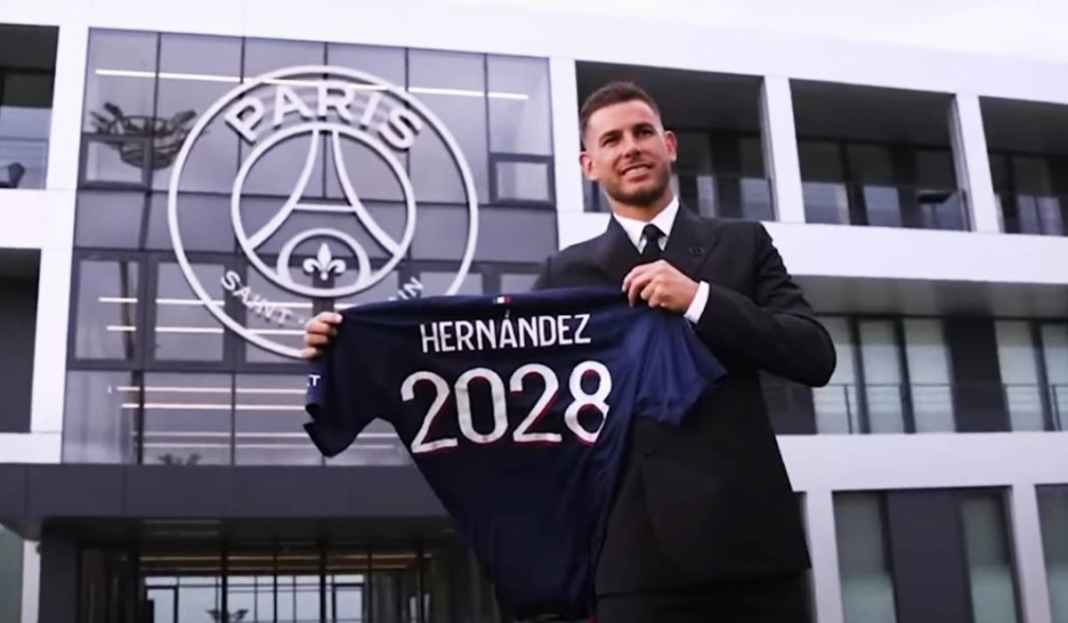 Lucas Hernandez Perkenalkan Jersey dengan Angka Kontraknya di PSG Sampai 2028 Cabut dari Bayern Munchen, Lucas Hernandez Resmi Gabung Raksasa Perancis