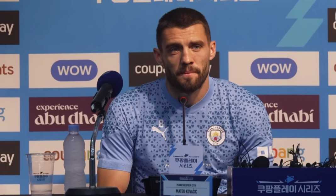 Mateo Kovacic di konferensi pers Kovacic Bangga Dilatih Guardiola, Akhirnya Tahu Kenapa Manchester City Jadi Tim Terbaik Dunia