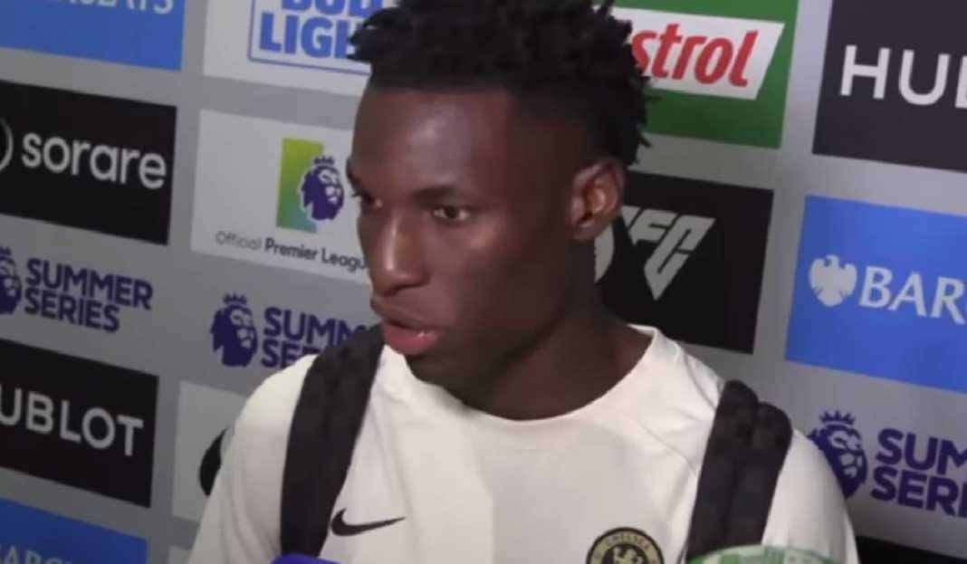Nicolas Jackson Wawancara Usai Laga Chelsea Melawan Brighton di Pramusim Tanggapan Nicolas Jackson Setelah Cetak Gol untuk Chelsea