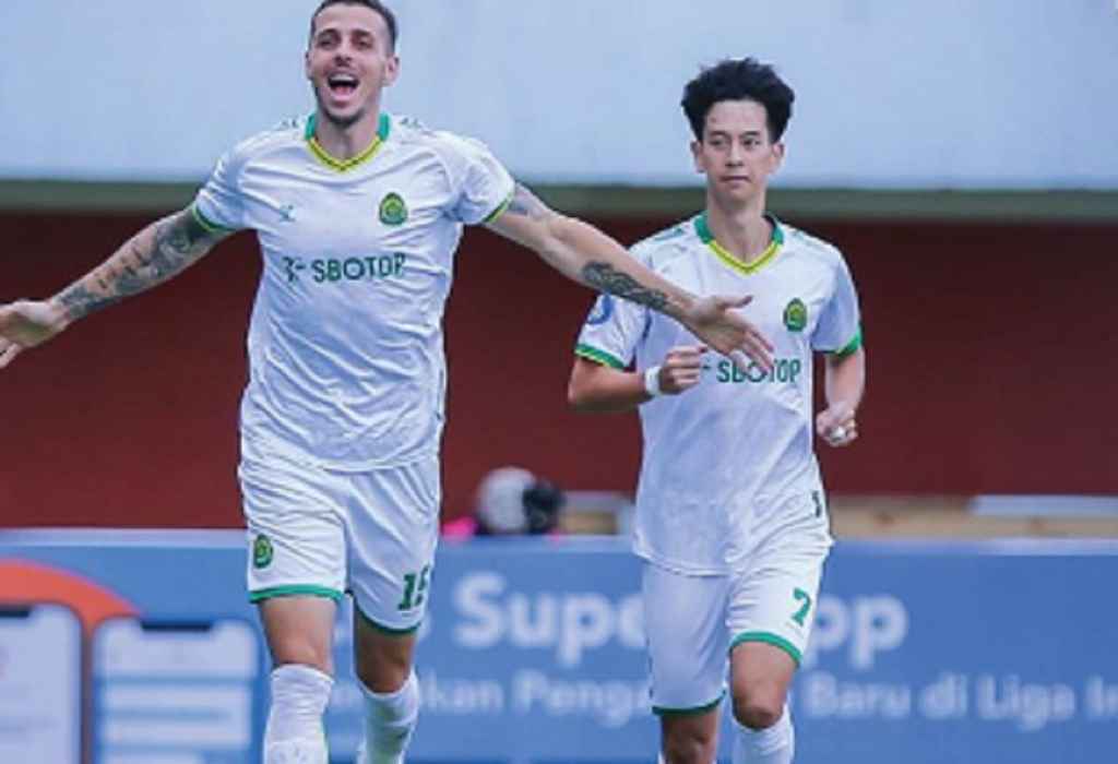 Nikola Kovacevic Usai Mencetak Gol untuk Persikabo di Laga vs RANS Nusantara